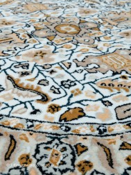 Damascus White Circle Rug - Thumbnail - 5