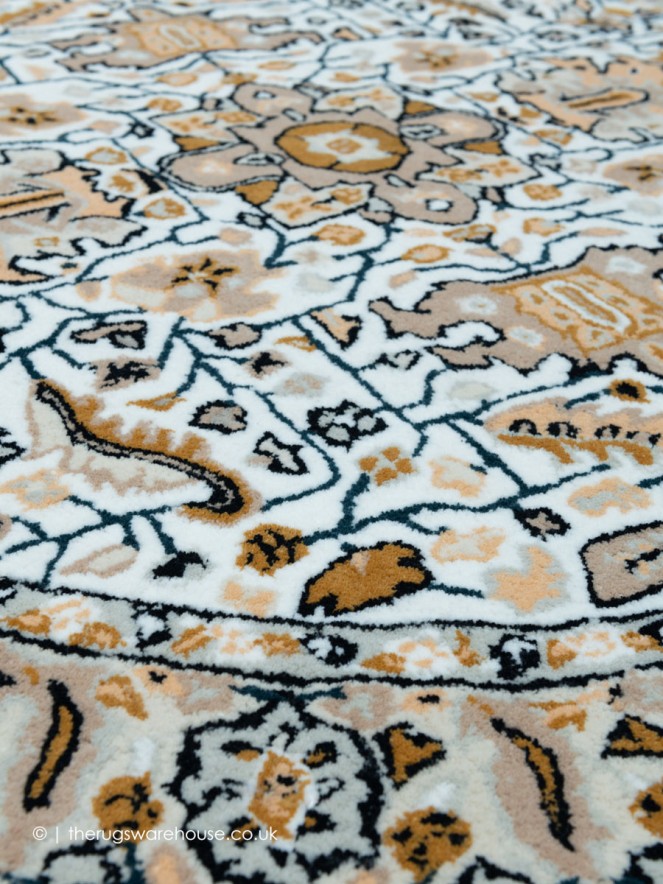 Damascus White Circle Rug - 5