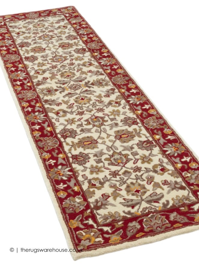 Herat Cream Red Runner - 2