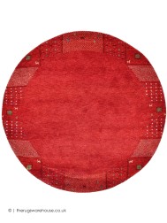 Nakarta Denver Red Circle Rug - Thumbnail - 7