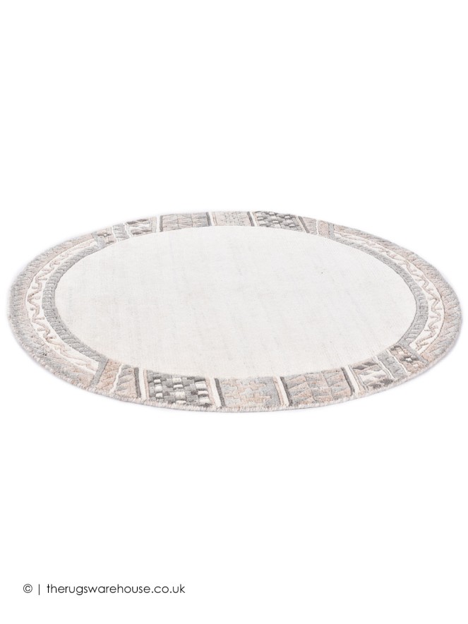 Gobi Natural Beige Circle Rug - 5