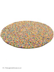 Felty Multi Circle Rug - Thumbnail - 2