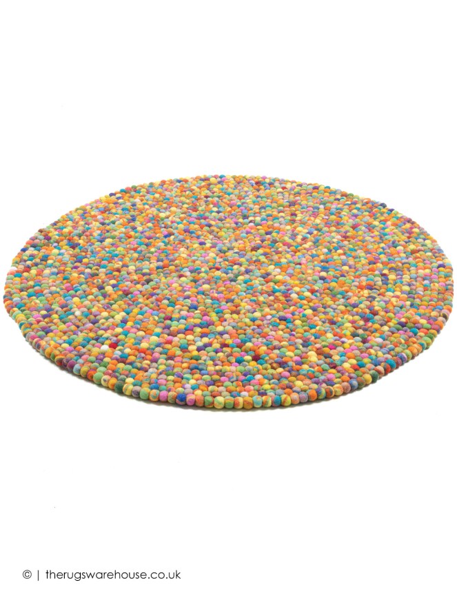 Felty Multi Circle Rug - 2