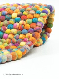 Felty Multi Circle Rug - Thumbnail - 4