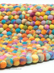 Felty Multi Circle Rug - Thumbnail - 5