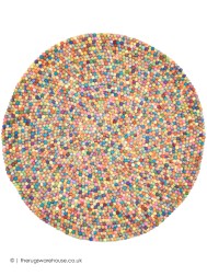 Felty Multi Circle Rug - Thumbnail - 8