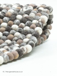 Felty Natural Multi Circle Rug - Thumbnail - 4