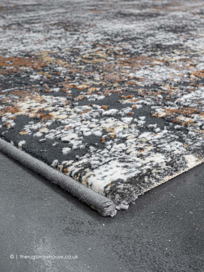 Destan Grey Rust Rug - 4