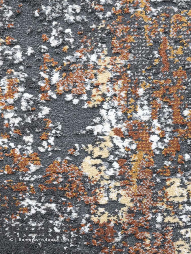 Destan Grey Rust Rug - 6