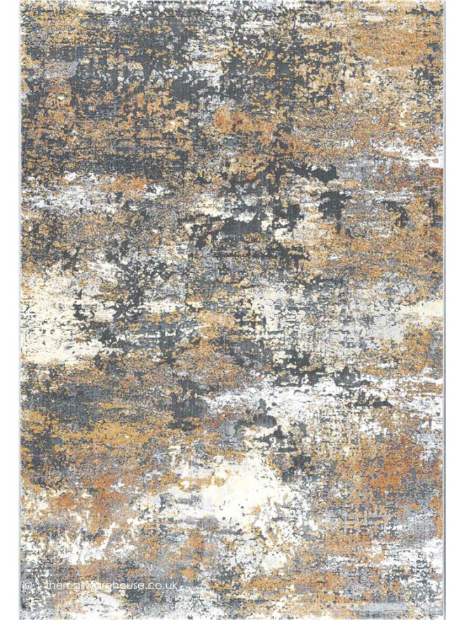 Saria Grey Gold Rug - 2