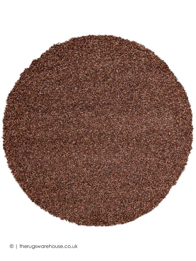 Twilight Rusty Brown Circle Rug - 2