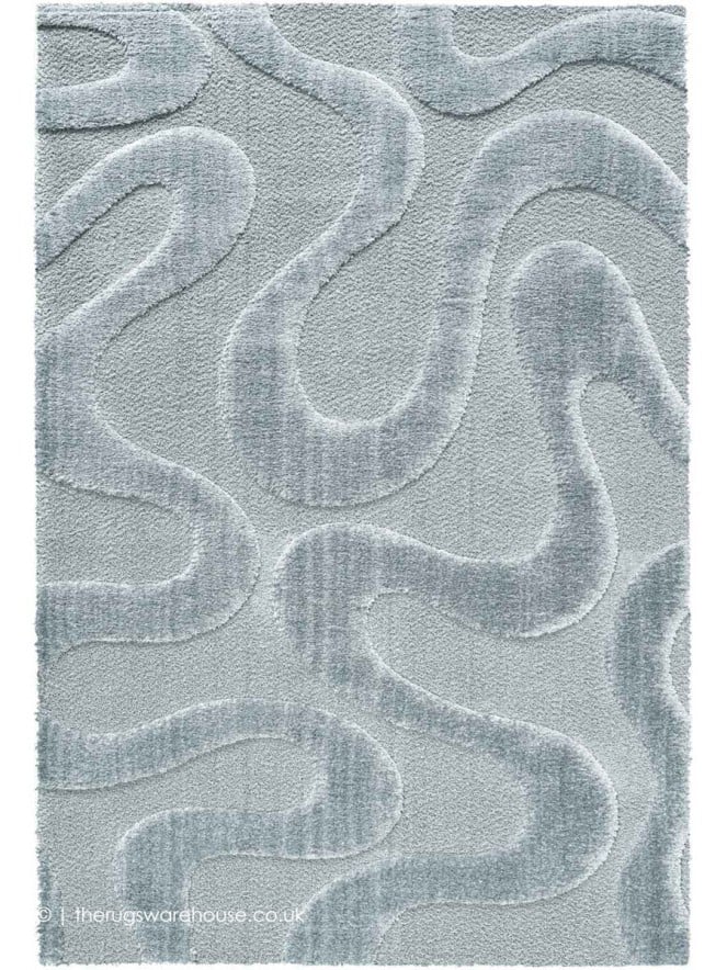 Cleo Waves Silver Rug - 2