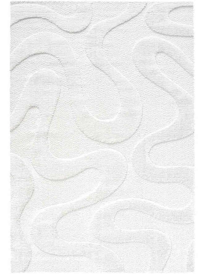 Cleo Waves White Rug - 8