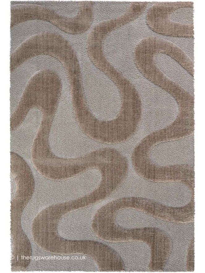 Cleo Waves Brown Rug - 2