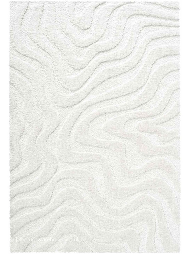 Cleo Squiggle White Rug - 2