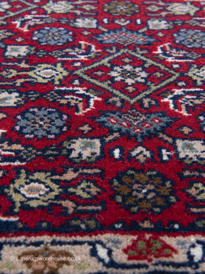 Herati Red Rug - 5