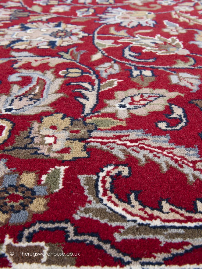 Isfahan Red Rug - 7