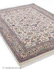 Isfahan Cream Rug - Thumbnail - 8