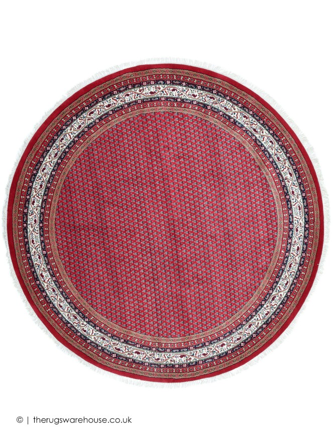 Chandi Red Circle Rug - 8