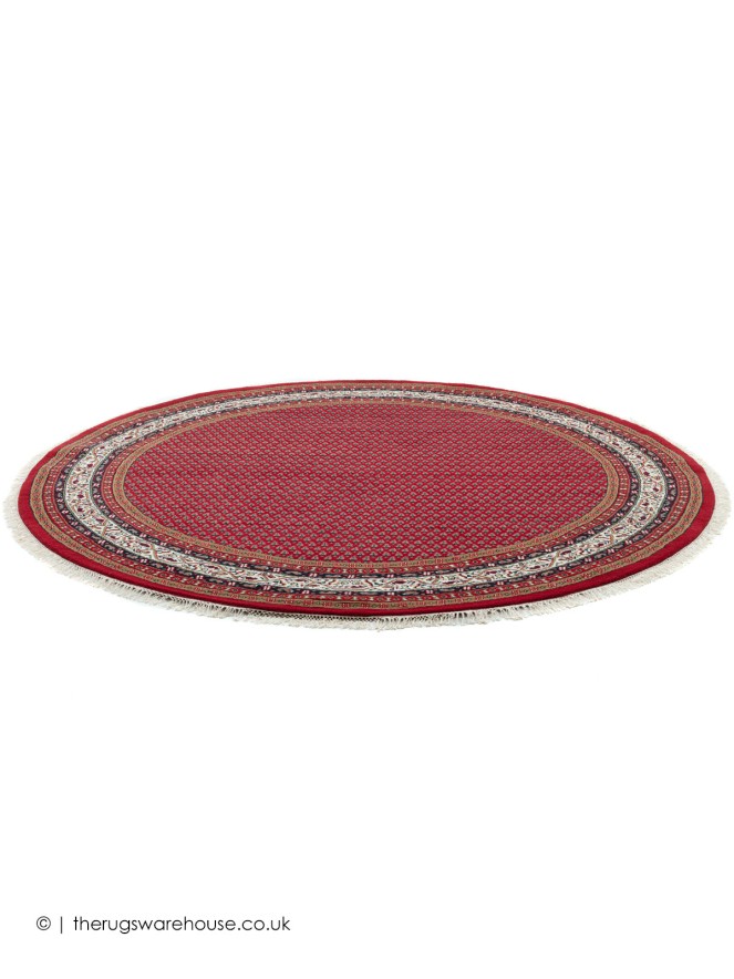 Chandi Red Circle Rug - 7