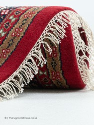 Chandi Red Circle Rug - Thumbnail - 5