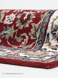 Isfahan Orient Red Rug - Thumbnail - 5