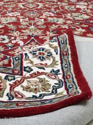 Isfahan Orient Red Rug - Thumbnail - 6