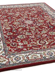 Isfahan Orient Red Rug - Thumbnail - 9