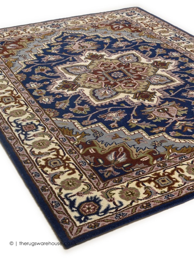 Royal Heriz Blue Rug - 6