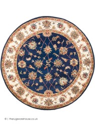 Ziegler Orient Blue Circle Rug - Thumbnail - 2