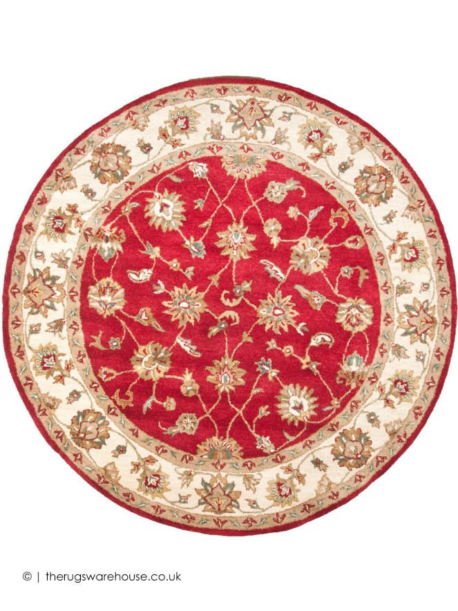 Ziegler Orient Red Circle Rug - 2