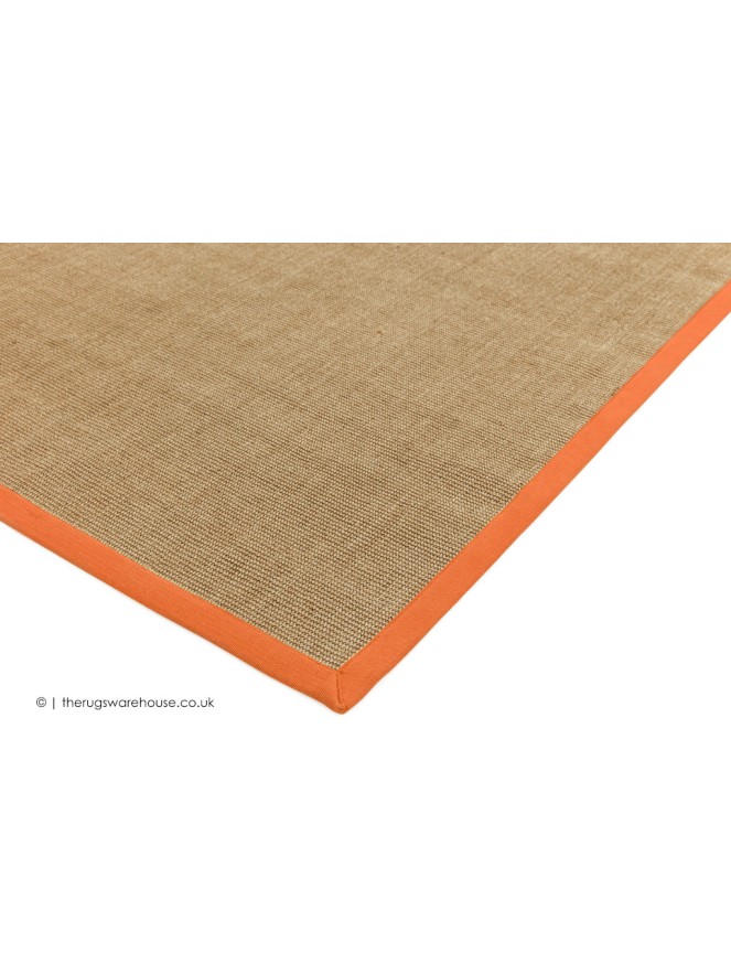 Sisal Linen Orange Runner - 3