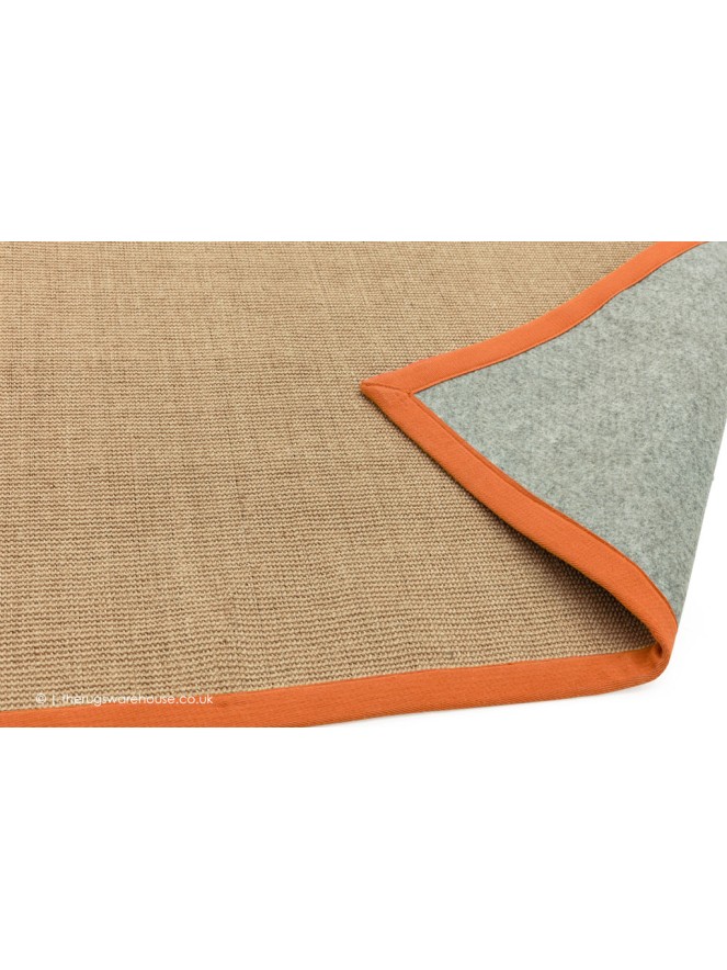 Sisal Linen Orange Runner - 4