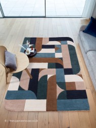 Klotski Teal Rug - Thumbnail - 2