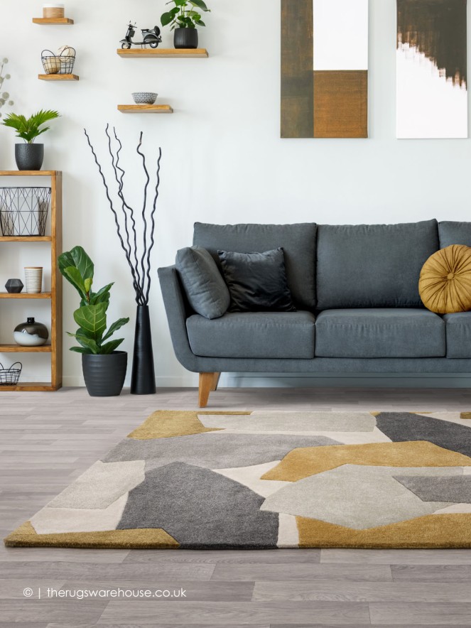 Romy Elements Ochre Rug - 2