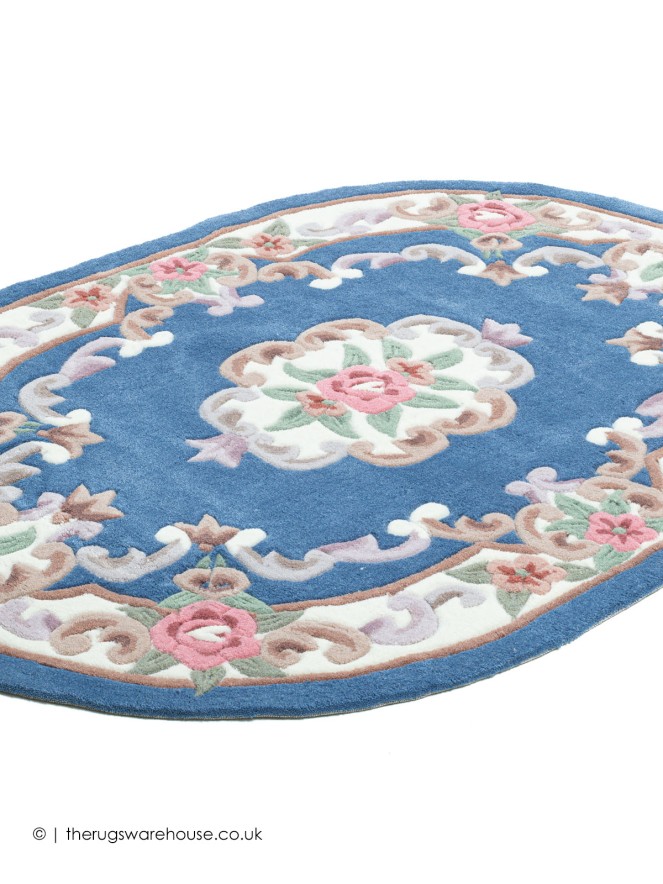 Ming Blue Oval Rug - 9