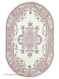 Ming Cream Oval Rug - Thumbnail - 2