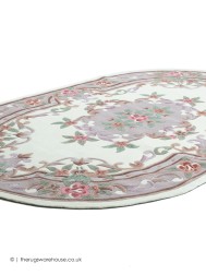 Ming Cream Oval Rug - Thumbnail - 9