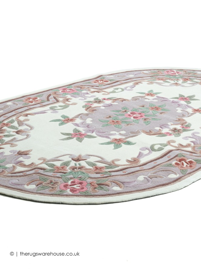 Ming Cream Oval Rug - 9