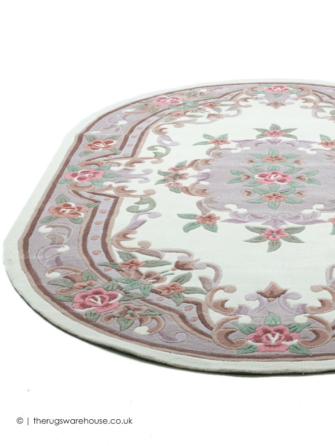 Ming Cream Oval Rug - 8