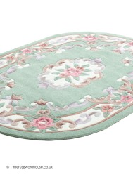 Ming Green Oval Rug - Thumbnail - 9