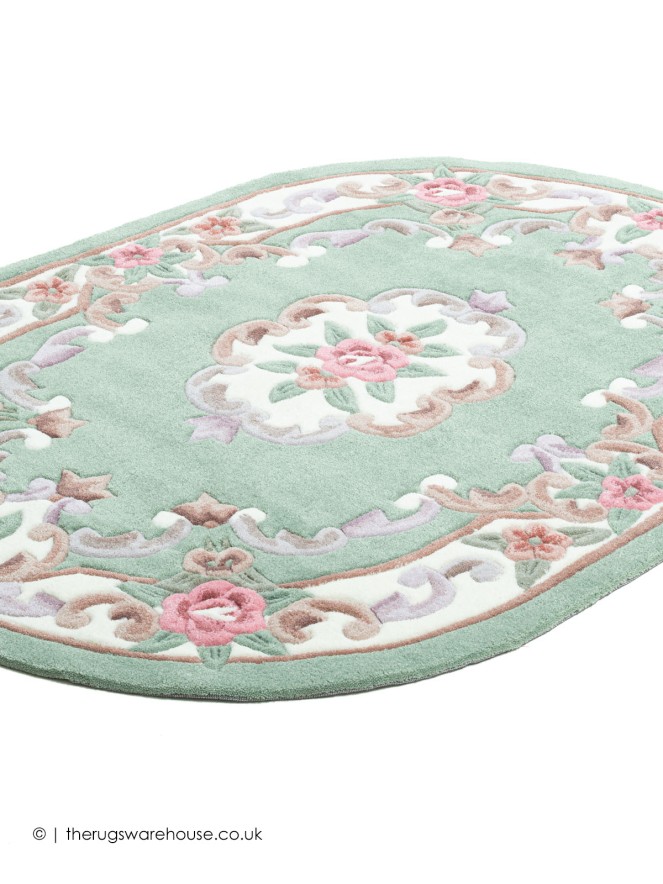 Ming Green Oval Rug - 9