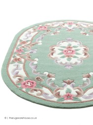 Ming Green Oval Rug - Thumbnail - 8