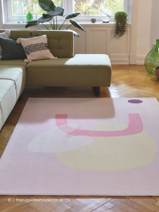 Shapes Six Rose Rug - 2