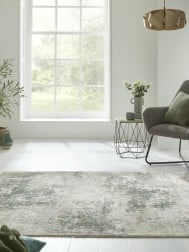 Rossa Ivory Green Rug - Thumbnail - 3