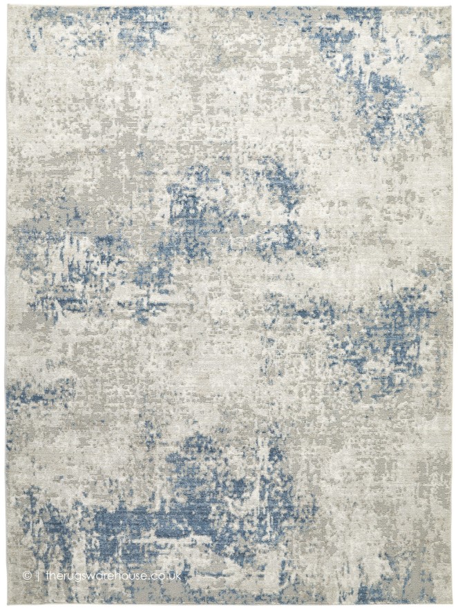 Rossa Ivory Blue Rug - 9