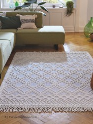 Macrame Blue Rug - Thumbnail - 2