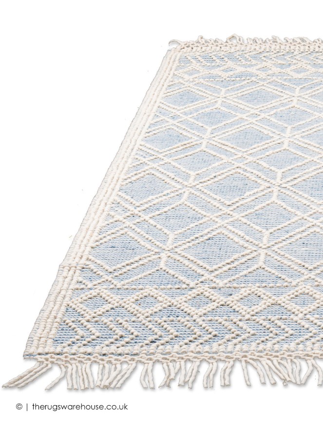 Macrame Blue Rug - 10