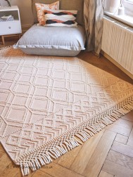 Macrame Rose Rug - Thumbnail - 2