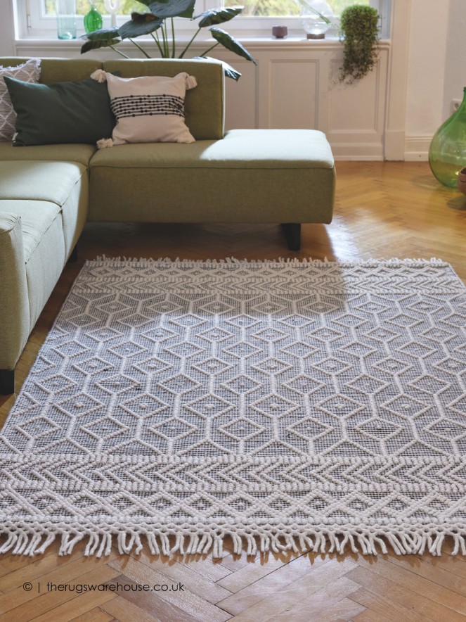 Macrame Grey Rug - 2